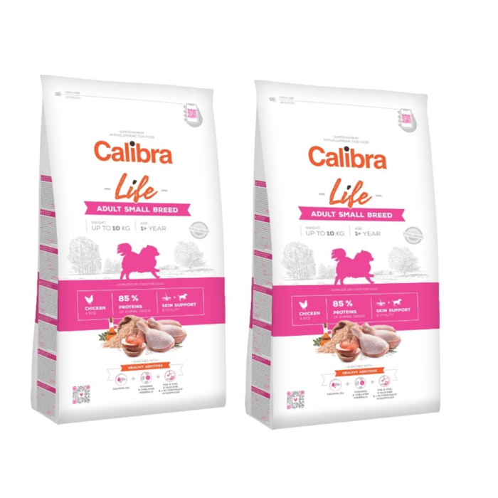 CALIBRA Dog Life Adult Small Breed Chicken 12 kg (2 x 6 kg)