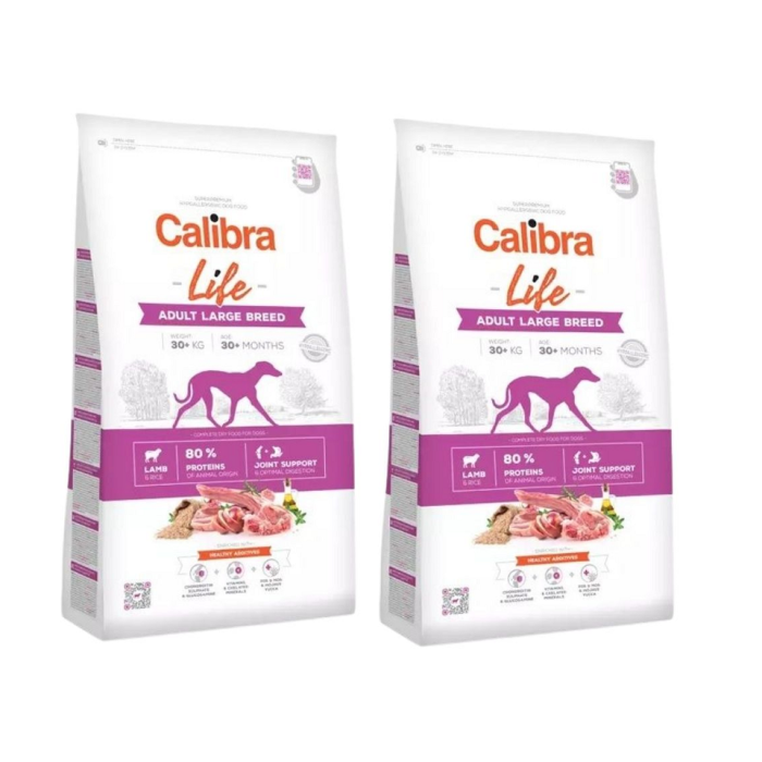 CALIBRA Dog Life Adult Large Breed Lamb 24 kg (2 x 12 kg)