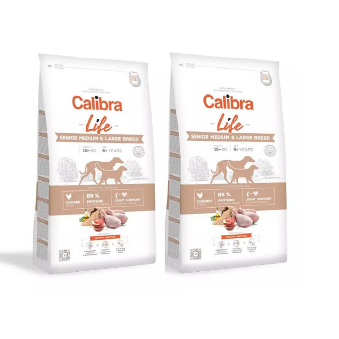 CALIBRA Dog Life Senior Medium&Large Chicken 24 kg (2 x 12 kg)