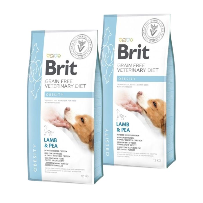 BRIT Veterinary Diets Dog Obesity 2x12 kg