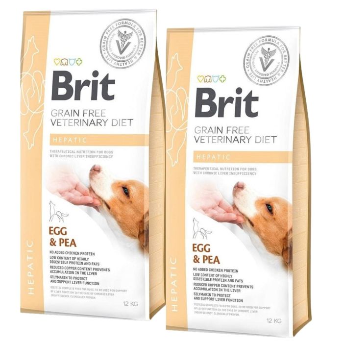 BRIT Veterinary Diets Dog Hepatic 2x12 kg