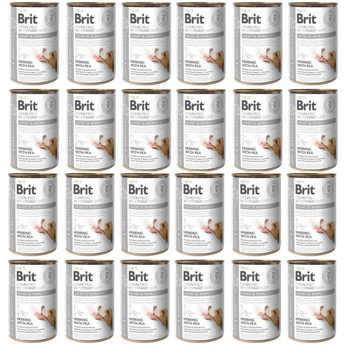 BRIT Veterinary Diet Dog Joint & Mobility karma na stawy dla psa 24x400 g