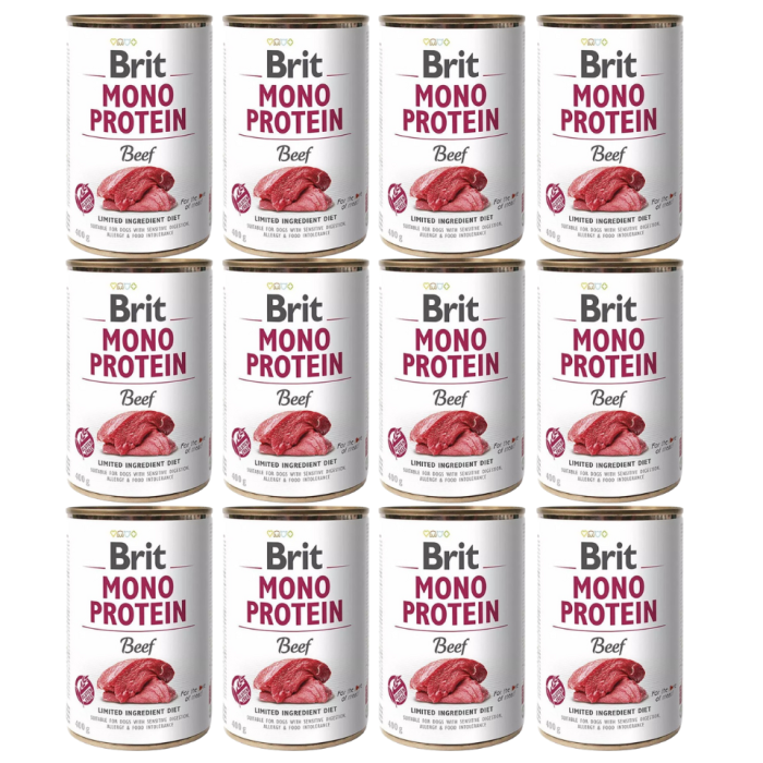 BRIT Mono Protein Beef 12x400 g monoproteinowa karma wołowina
