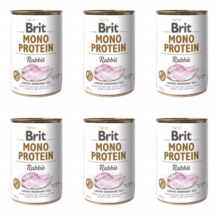 BRIT Mono Protein Rabbit 6x400 g monoproteinowa karma królik
