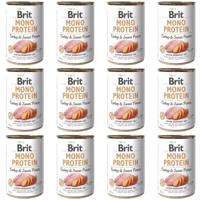 BRIT Mono Protein Turkey & Sweet Potato 12x400 g monoproteinowa karma indyk i batat
