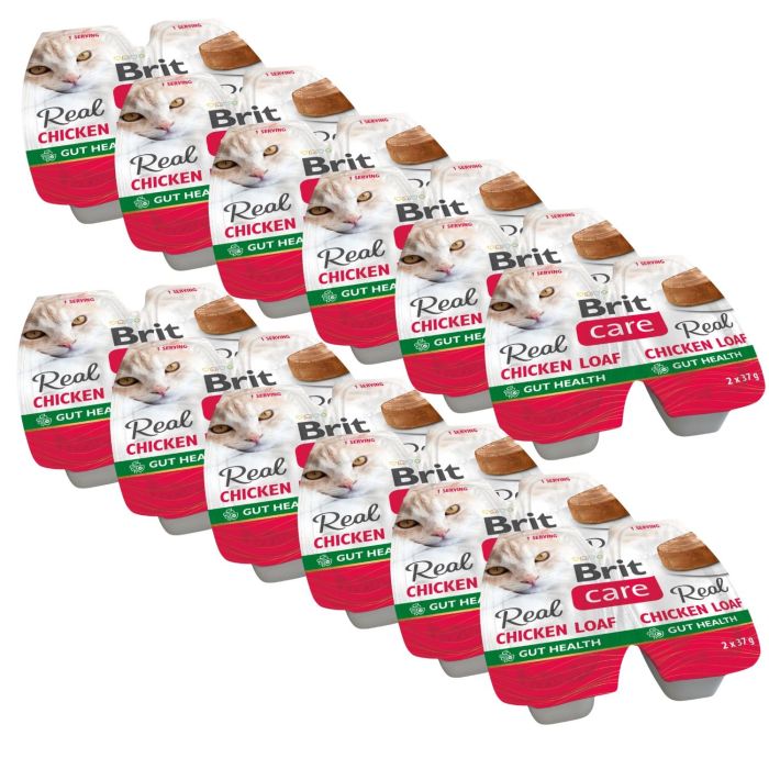 BRIT Care Cat Real Chicken Loaf 24x37g pasztet z kurczaka dla kotów