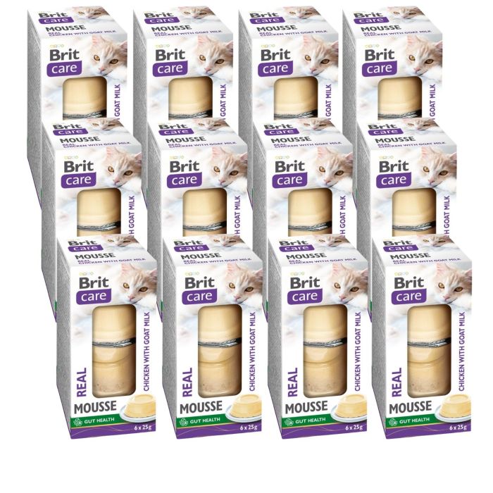 BRIT Care Cat Mousse Real Chicken with Goat Milk 72x25 g mus z kurczakiem i kozim mlekiem dla kotów