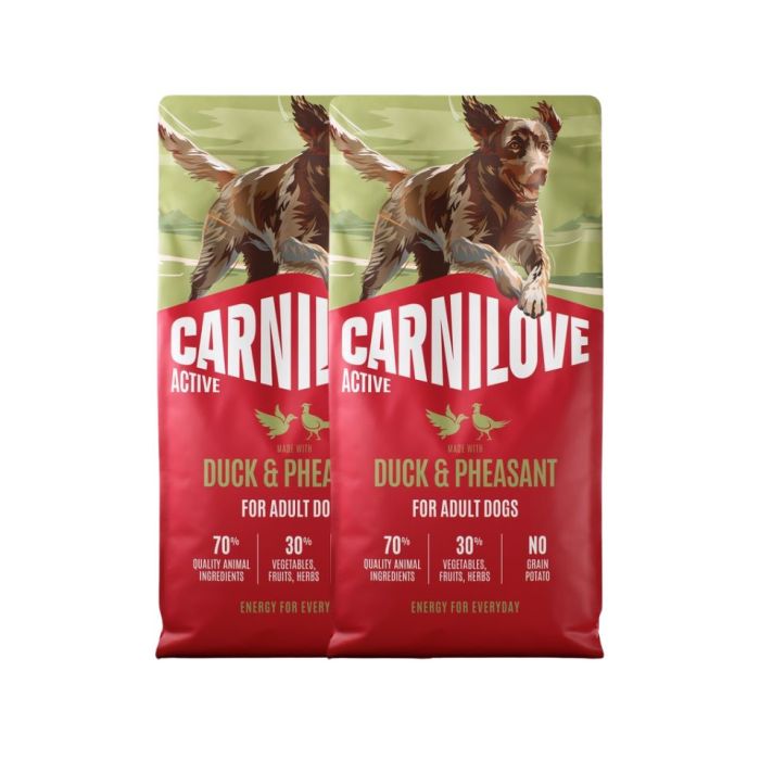 CARNILOVE Active Dog Duck and Pheasant Adult 2x12 kg kaczka i bażant, dla dorosłych psów