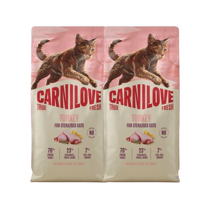 CARNILOVE True Fresh Cat Turkey Sterilised 2x6 kg indyk, dla kotów po sterylizacji