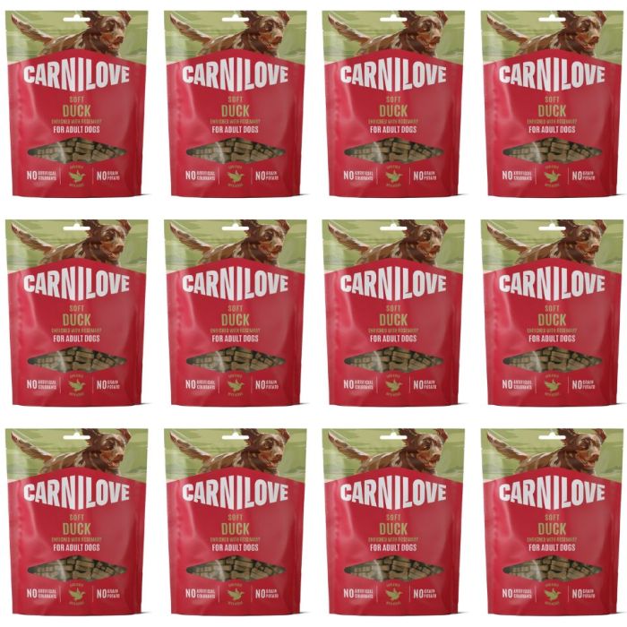 CARNILOVE Dog Soft Snack Duck 12x200g miękkie przysmaki z kaczką dla dorosłych psów