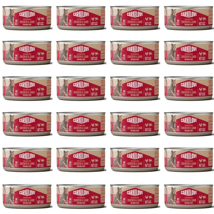 CARNILOVE Cat Can Paté Chicken and Lamb 24x100 g z kurczakiem i jagnięciną, pasztet dla kotów