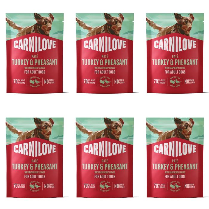 CARNILOVE Dog Pouch Turkey and Pheasant 6x300g karma mokra indyk i bażant dla dorosłych psów