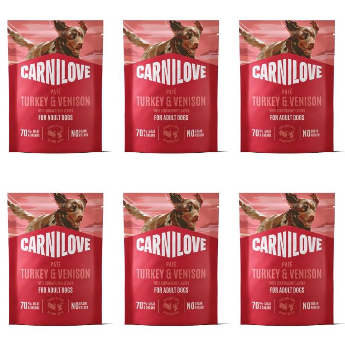 CARNILOVE Dog Pouch Turkey and Venision 6x300g karma mokra indyk i dziczyzna dla dorosłych psów