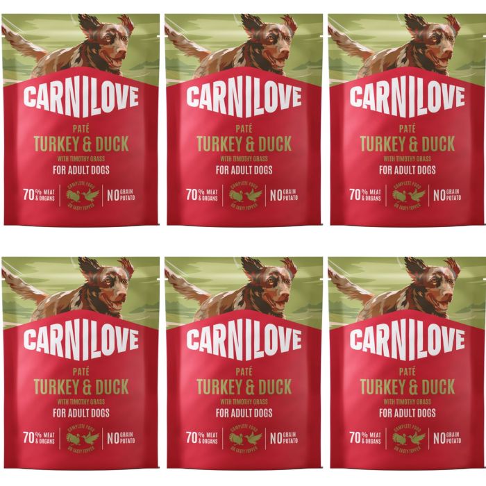 CARNILOVE Dog Pouch Turkey and Duck 6x300g karma mokra indyk i kaczka dla dorosłych psów