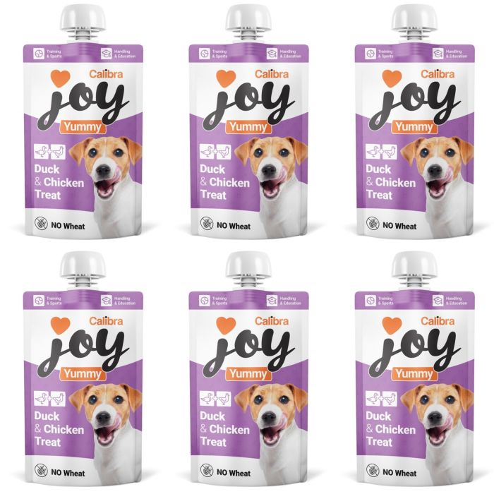 CALIBRA Joy Dog Yummy Duck and Chicken Treat 6x100 g kurczak i kaczka, pasta mięsna dla psów