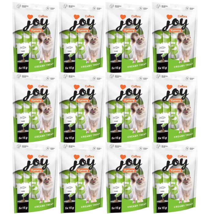 CALIBRA Joy Cat Yummy Tuna Treat 60x15 g z tuńczykiem, kremowa pasta dla kotów