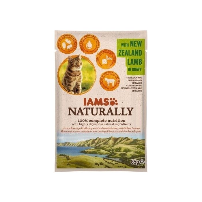 IAMS Naturally Adult Cat 85 g w sosie dla dorosłych kotów