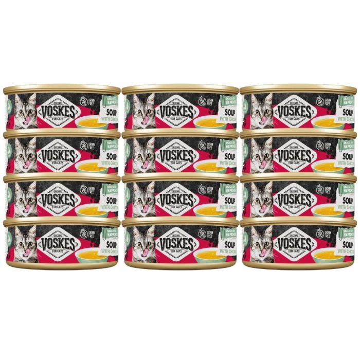 VOSKES Soup with Chicken 12x50 g zupa z kurczakiem dla kotów