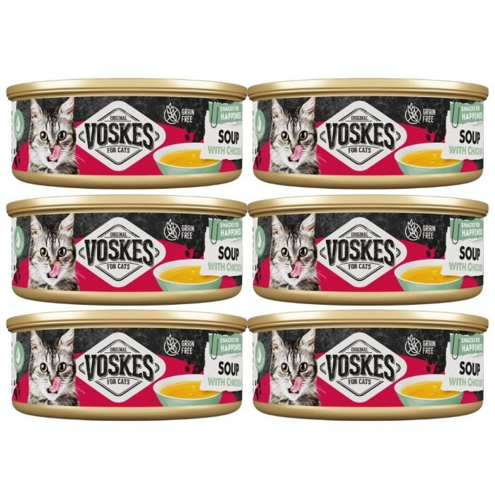 VOSKES Soup with Chicken 6x50 g zupa z kurczakiem dla kotów