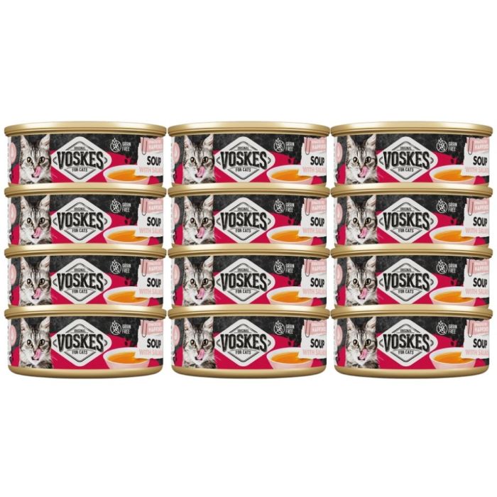 VOSKES Soup with Salmon 12x50 g zupa z łososiem dla kotów