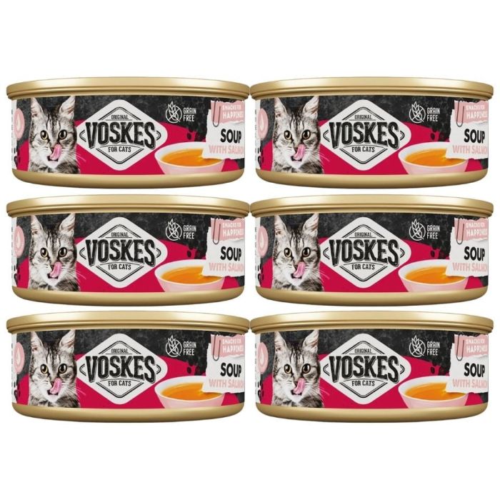 VOSKES Soup with Salmon 6x50 g zupa z łososiem dla kotów