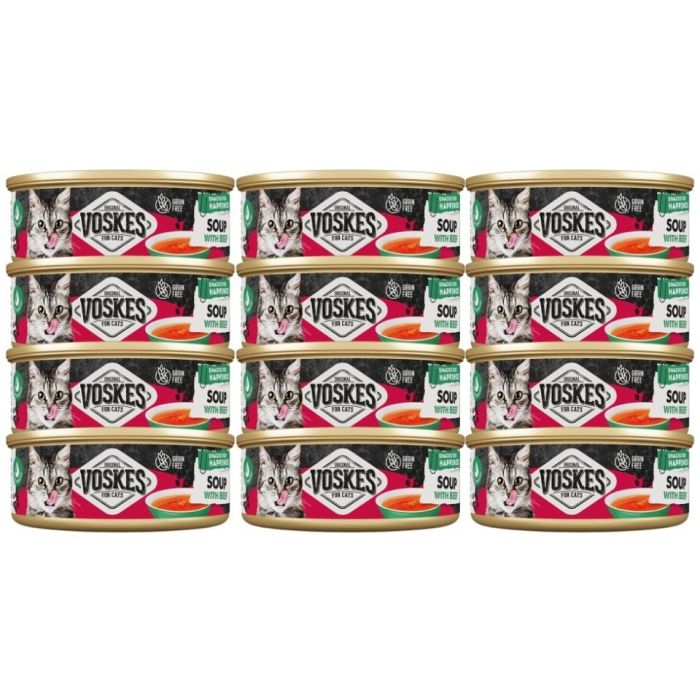 VOSKES Soup with Beef 12x50 g zupa z wołowiną dla kotów