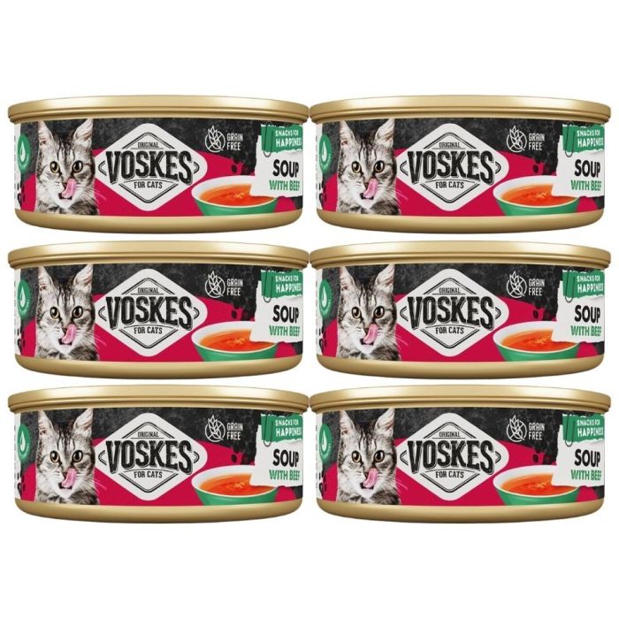 VOSKES Soup with Beef 6x50 g zupa z wołowiną dla kotów