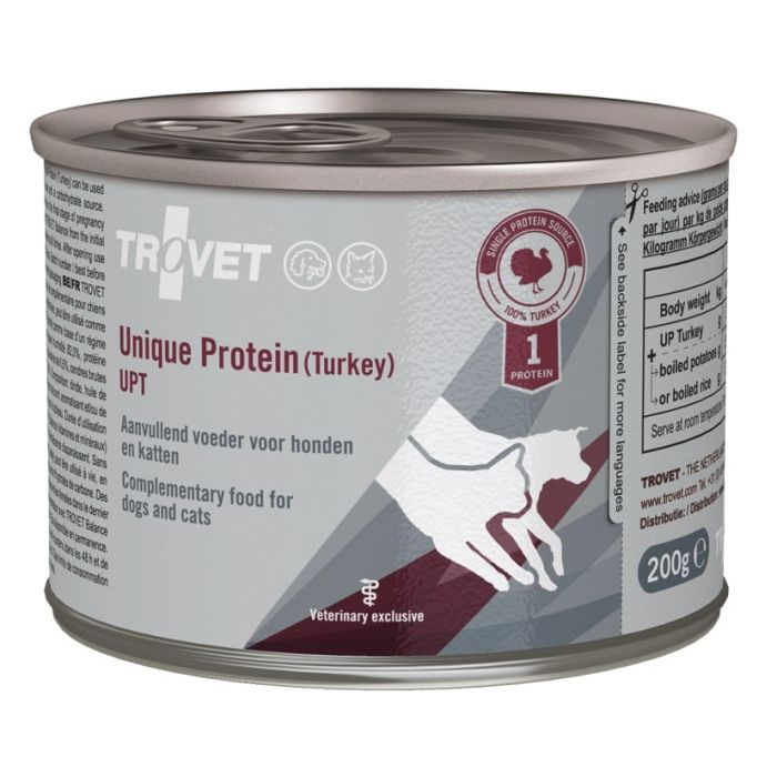TROVET Unique Protein Turkey UPT dla psa i kota indyk 6x200 g