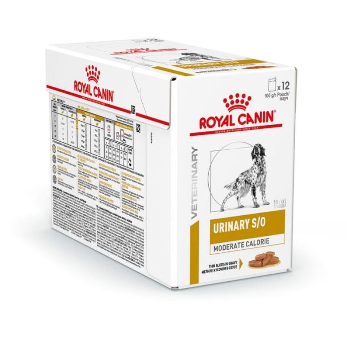 ROYAL CANIN Dog Urinary S/O Moderate Calories saszetka 24 x 100 g mokra karma o obniżonej kaloryczności dla dorosłych psów ze schorzeniami dolnych dróg moczowych