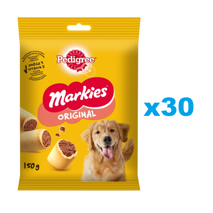 PEDIGREE Markies Original chrupiące ciasteczka dla dorosłych psów 30x150g