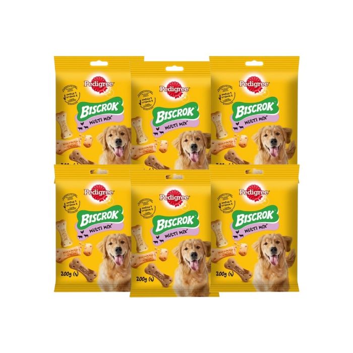 PEDIGREE Multi biscrok przysmak dla psa 6x200 g