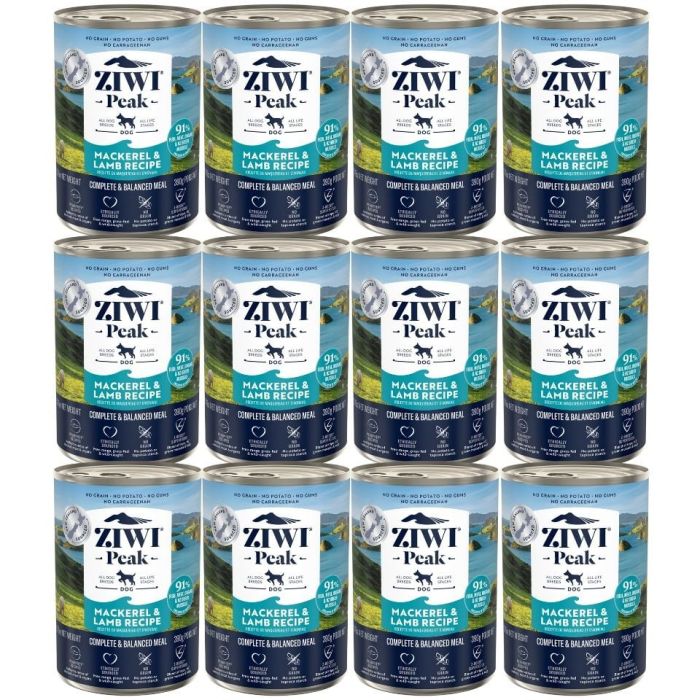 ZIWIPEAK Dog Mackerel&Lamb Makrela i jagnięcina 12 x 390 g