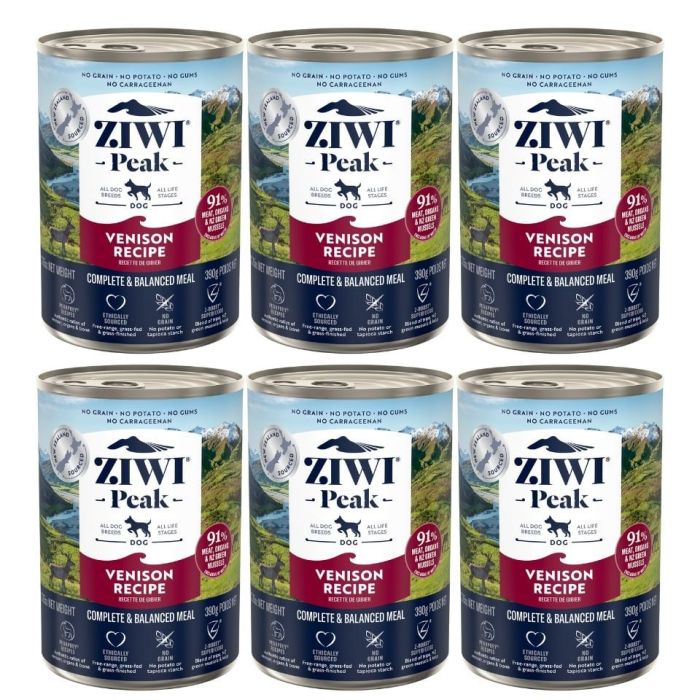 ZIWIPEAK Dog Venison Dziczyzna 6x390 g