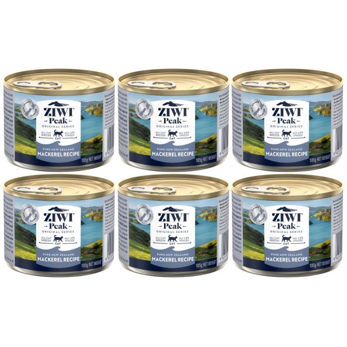 ZIWIPEAK Cat Mackerel Makrela 6x185 g