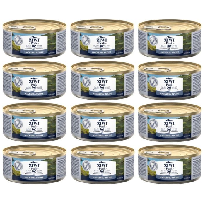 ZIWIPEAK Cat Mackerel Makrela 12 x 85 g