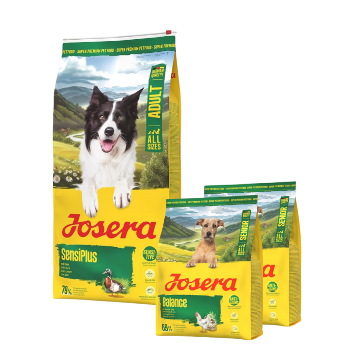 JOSERA SensiPlus 12,5kg dla psów z wrażliwym układem pokarmowym + 2x900g karmy GRATIS