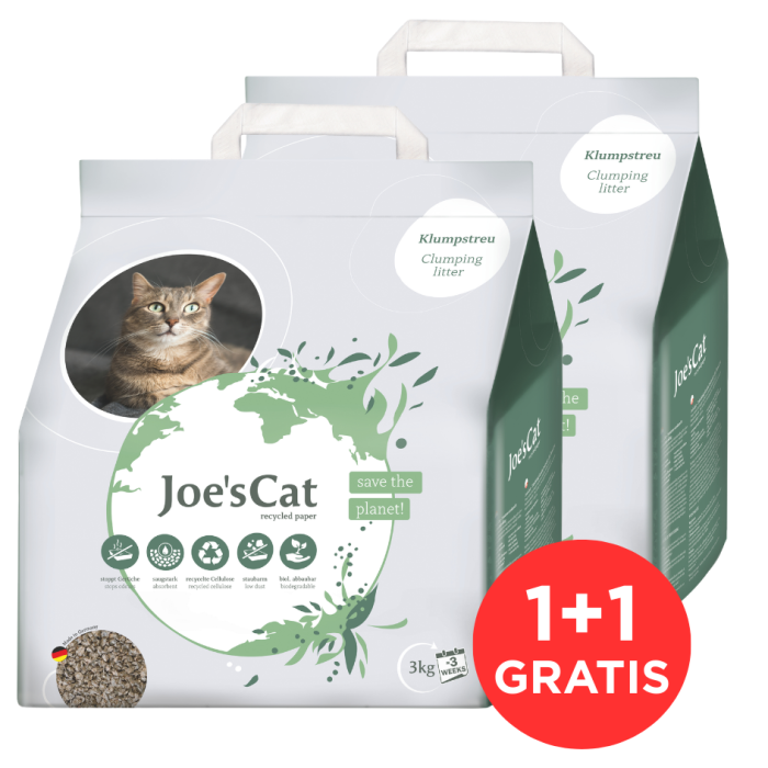 JRS Joe's Cat Ekologiczny żwirek zbrylający dla kotów 2 x 8L (3kg) 1+1 GRATIS