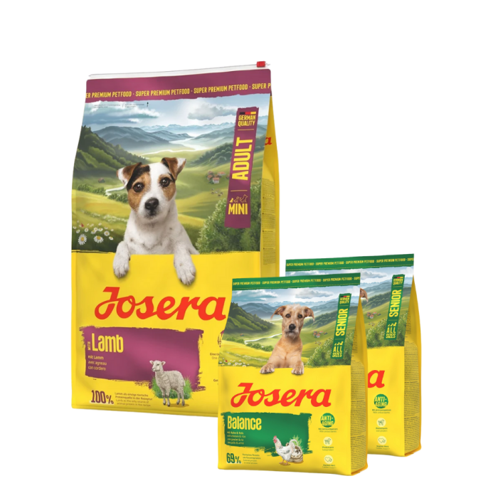 JOSERA Lamb Adult Mini 10 kg monobiałkowa karma dla małych psów + 2x900g karmy GRATIS