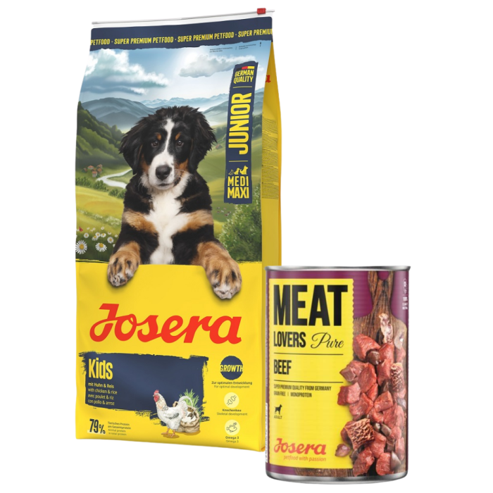 JOSERA Junior Kids 12,5kg dla młodych psów średnich i dużych ras + puszka 800g GRATIS