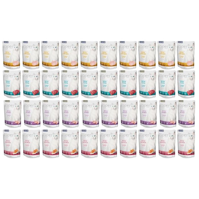 PIPER Animals Cat Mix smaków saszetka 40x100 g mokra karma dla kotów