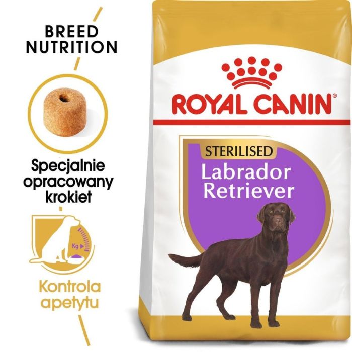 ROYAL CANIN Labrador retriever adult sterilised 2 x 12kg sucha karma dla psów rasy labrador retriever powyżej 15 miesiąca życia po zabiegu sterylizacji