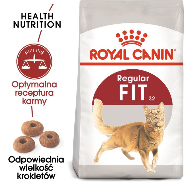 ROYAL CANIN REGULAR FIT 32 24x400 g karma sucha dla kotów dorosłych, wspierająca idealną kondycję