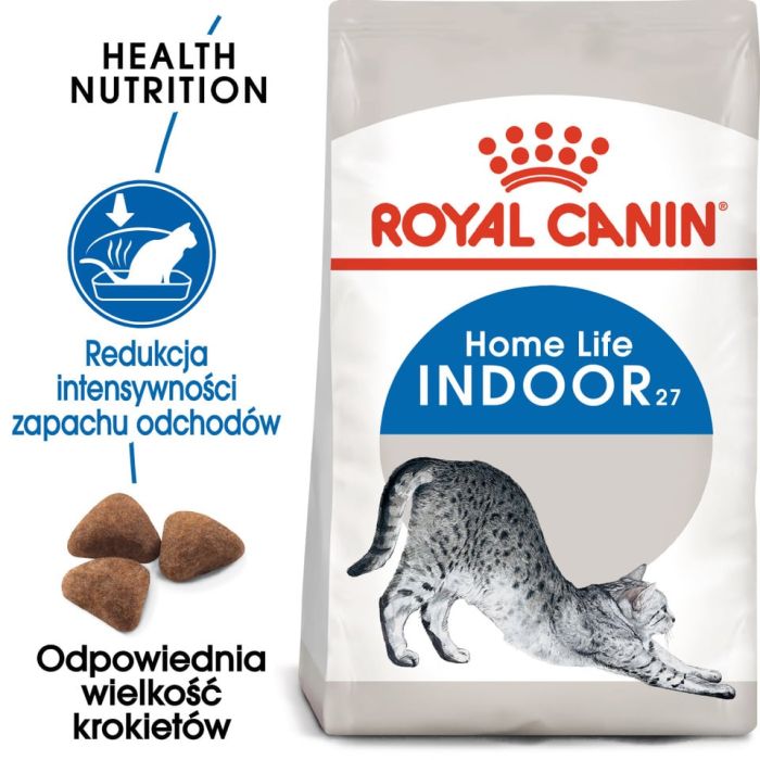 ROYAL CANIN Indoor 27 karma sucha dla kotów dorosłych, przebywających wyłącznie w domu 12x400 g