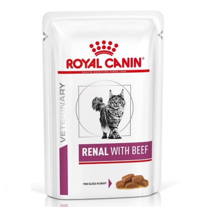 ROYAL CANIN Renal Feline wołowina karma mokra dla kotów z przewlekłą niewydolnością nerek