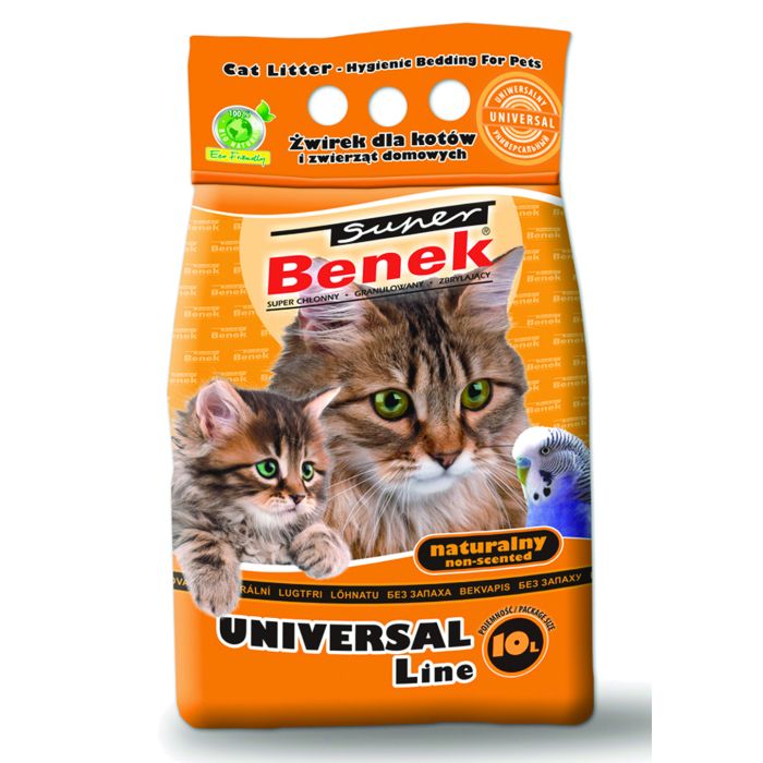 BENEK Super uniwersal Żwirek bentonitowy naturalny 20 l (10 l x 2)