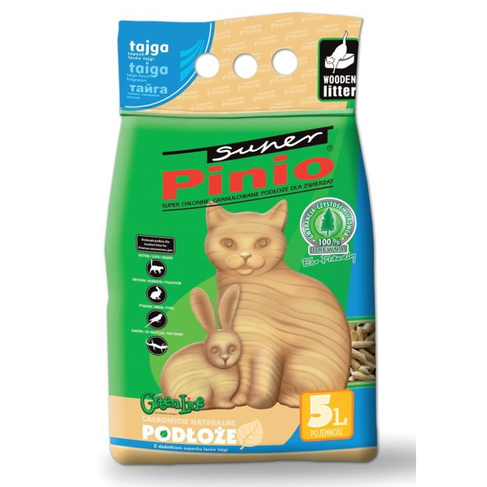 BENEK Super Pinio Żwirek drewniany pellet tajga