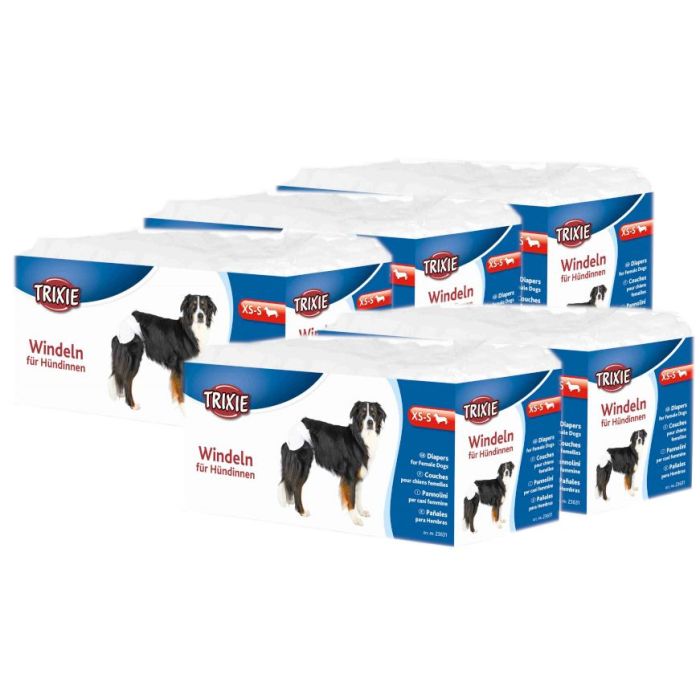 TRIXIE Pieluchy dla suczek XS 12 szt x 5