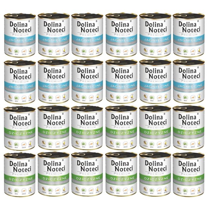 DOLINA NOTECI Mix smaków Premium Bogata w dziczyznę i jagnięcinę 24x800g