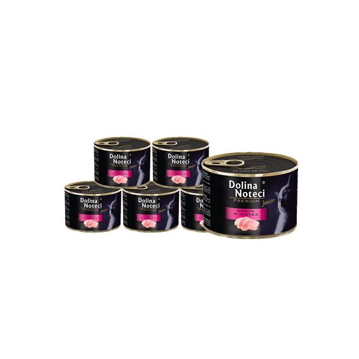 DOLINA NOTECI Premium Junior Bogata w indyka karma dla kociąt 12x185 g