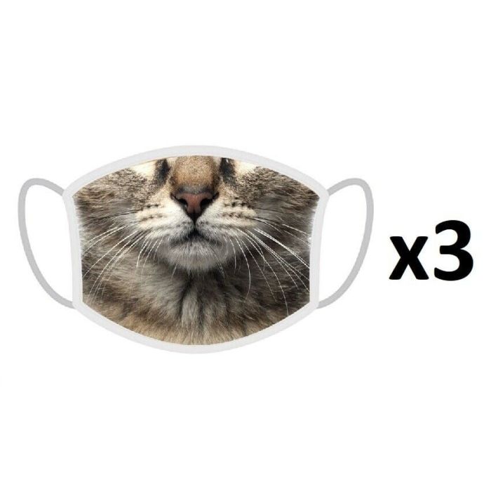 FERA 3x Maseczka ochronna Kot